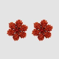 Pendientes Flor Coral M