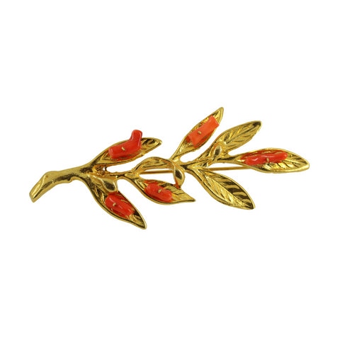 Broche Rama Coral