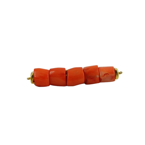 Broche Cilindros Coral