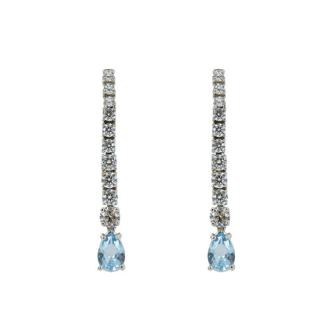 Pendientes Riviere Aguamarina