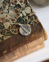 Medalla Virgen de Fátima Redonda Plata