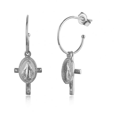 Pendientes Aro Holy Plata