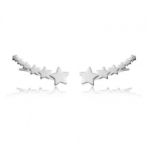 Pendientes Trepadores Lucero Plata
