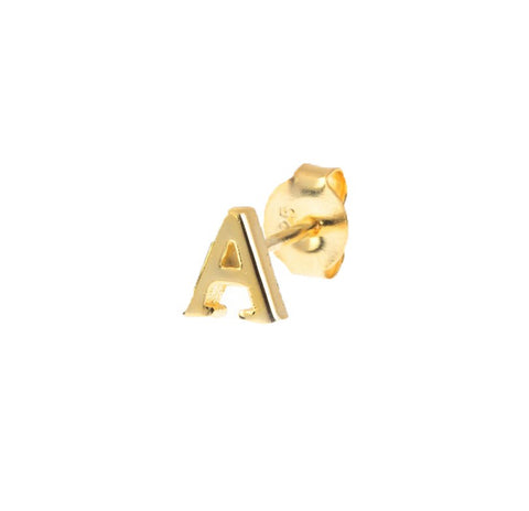 Pendiente Letra Mini Oro