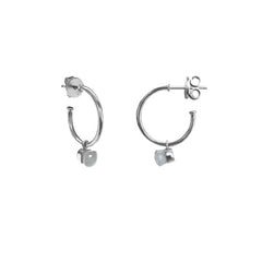 Pendientes Aro Mineral Plata