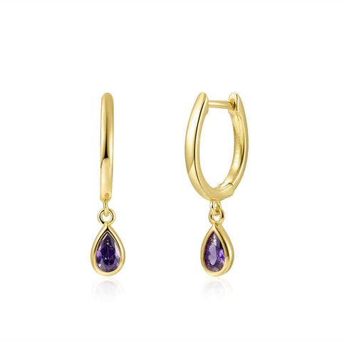 Pendientes Lila