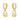 Pendientes Candado Oro