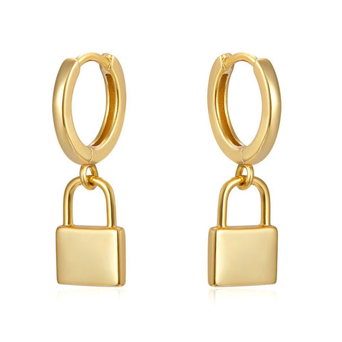 Pendientes Candado Oro