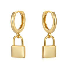 Pendientes Candado Oro