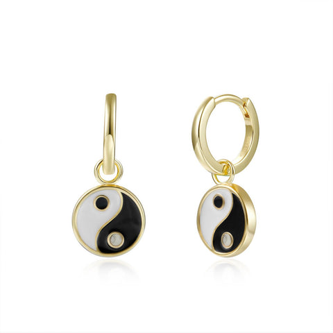 Pendientes Lisse Yingyang