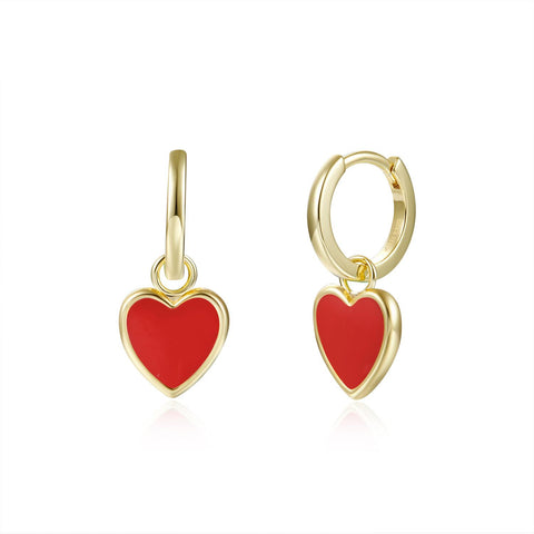 Pendientes Lisse Red Love