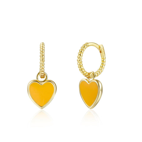 Pendientes Gallon Mustard Love