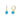 Pendientes Lisse Zircon Turquesa