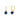 Pendientes Gallon Zircon Zafiro
