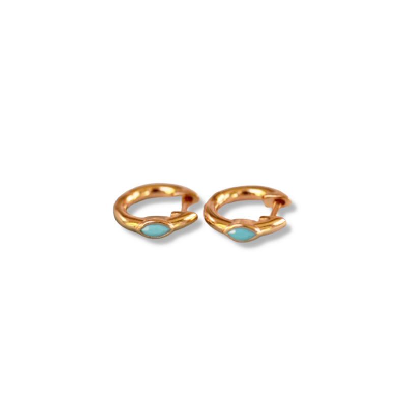 Pendientes Zire Aguamarina
