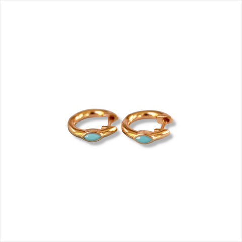 Pendientes Zire Aguamarina