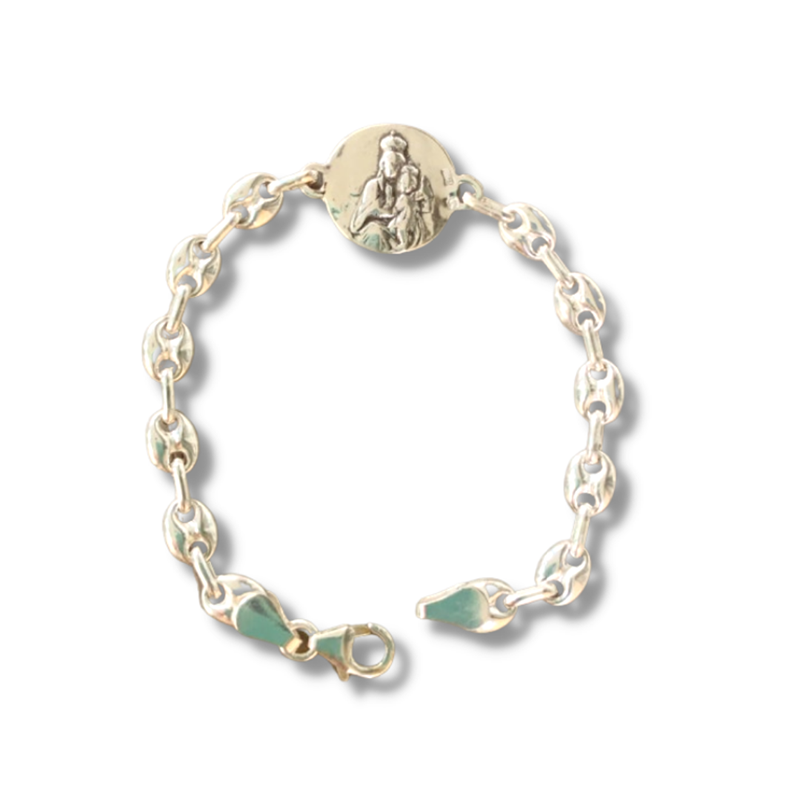 Pulsera Escapulario Plata