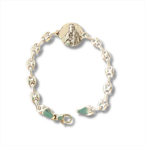 Pulsera Escapulario Plata
