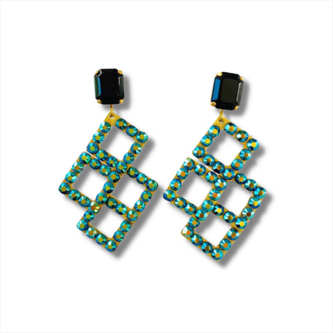 Pendientes Fantasía Cuadrados