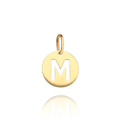 Medalla Inicial 8mm Oro