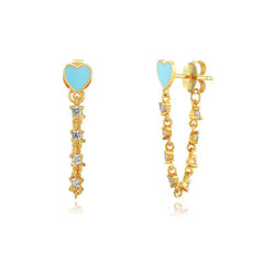 Pendientes Love Cadena