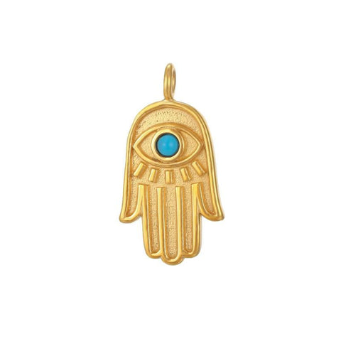 Charm Mano Fátima Turquesa