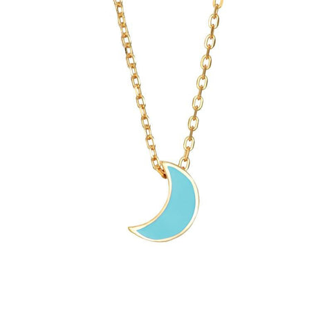 Colgante Moon Turquesa