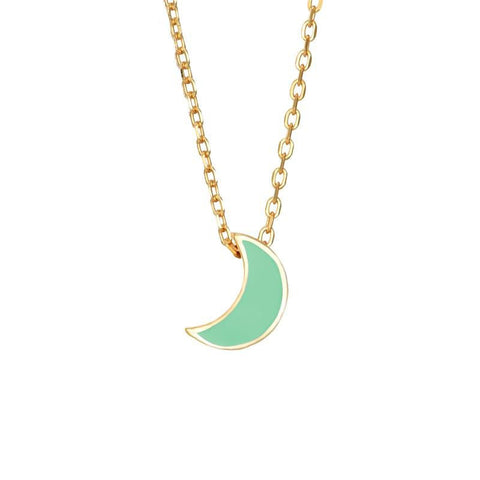 Colgante Moon Verdeagua