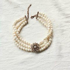 Gargantilla Felipa Perlas Mini Perla Redonda