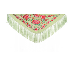 Mantón Bernarda Verde Hoja