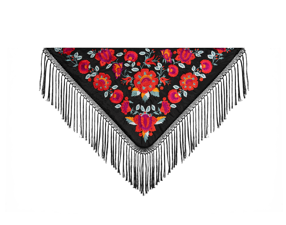 Mantón Casilda Negro