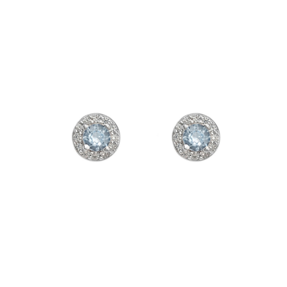 Pendientes Megan Aguamarina