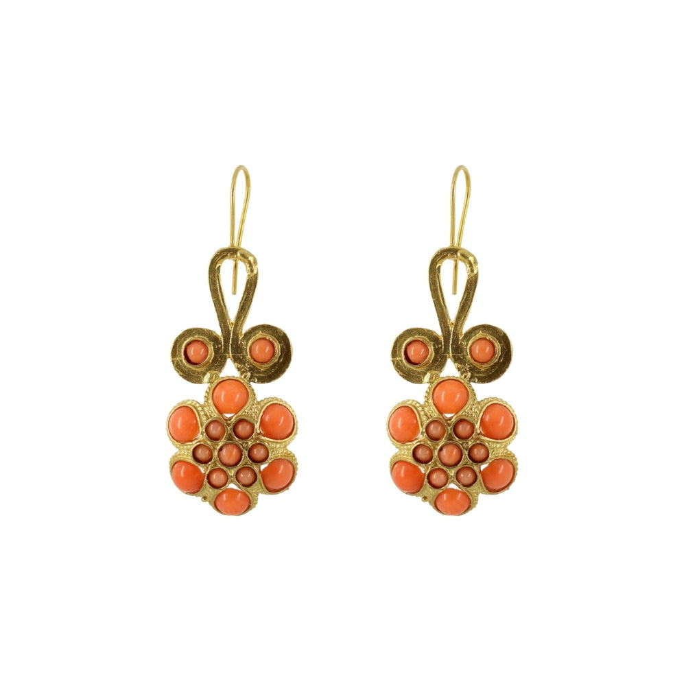 Pendientes Flor Coral