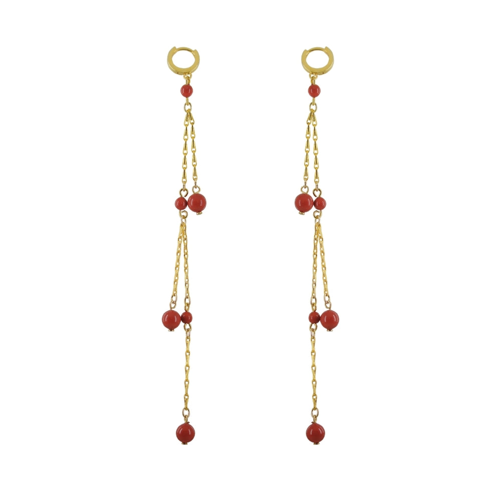 Pendientes Martina coral