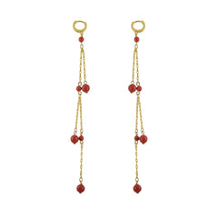 Pendientes Martina coral