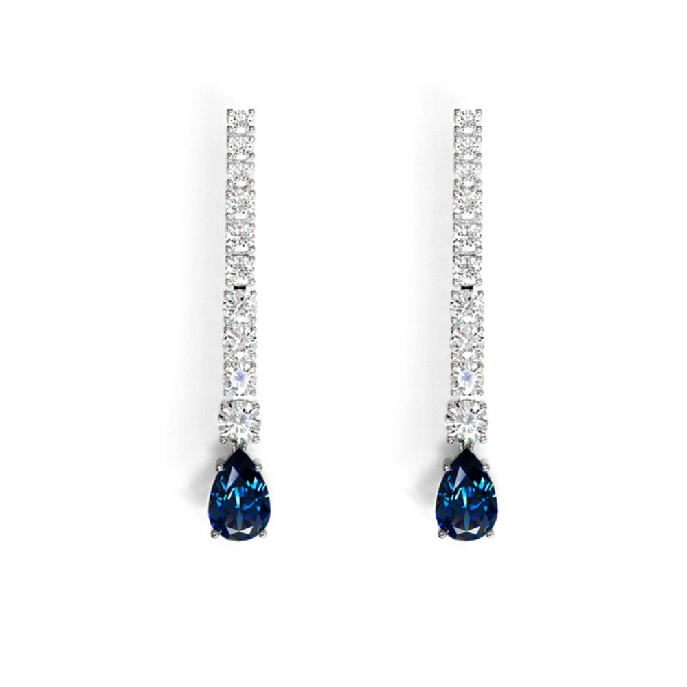Pendientes Riviere Zafiro