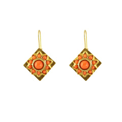 Pendientes Rombo Coral