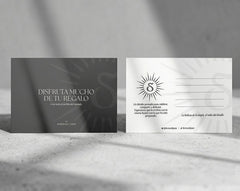 Tarjeta de agradecimiento