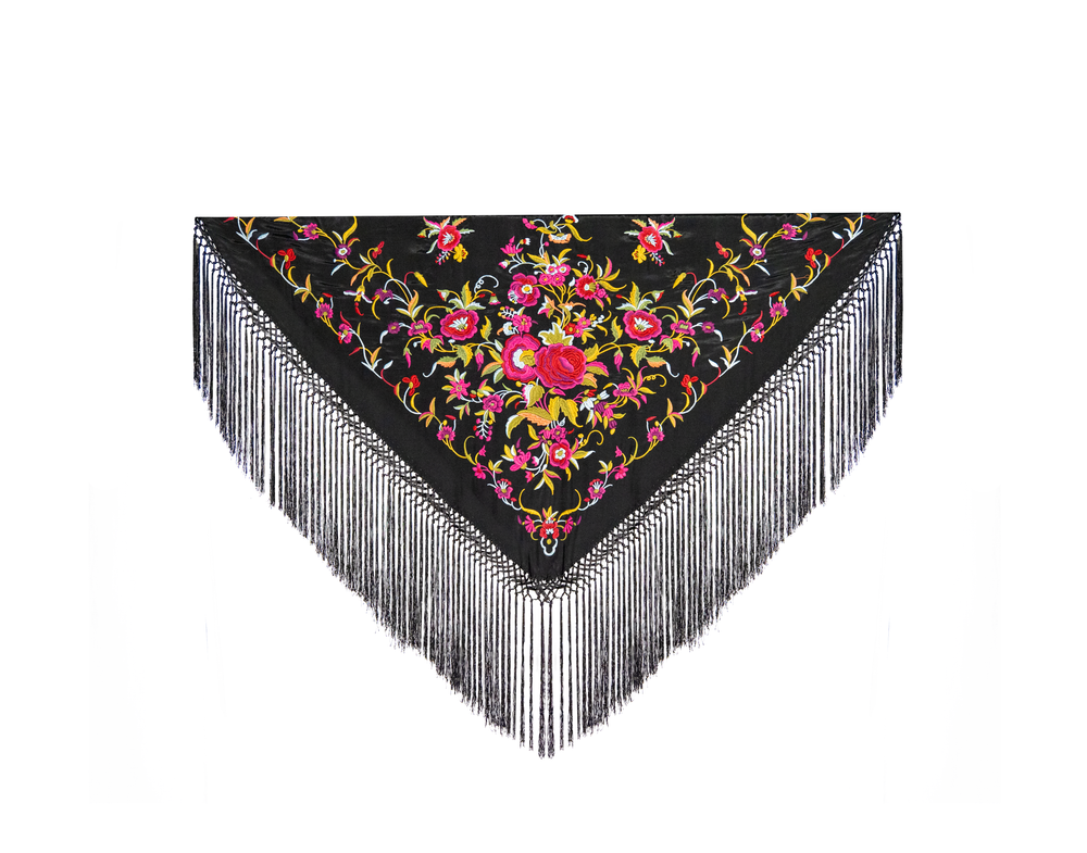 Mantón Milagrosa Negro