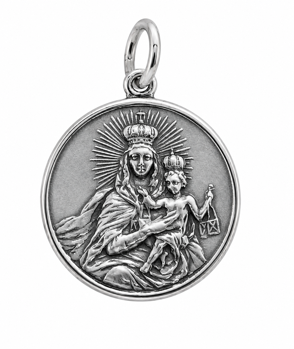 Medalla Virgen del Carmen Plata